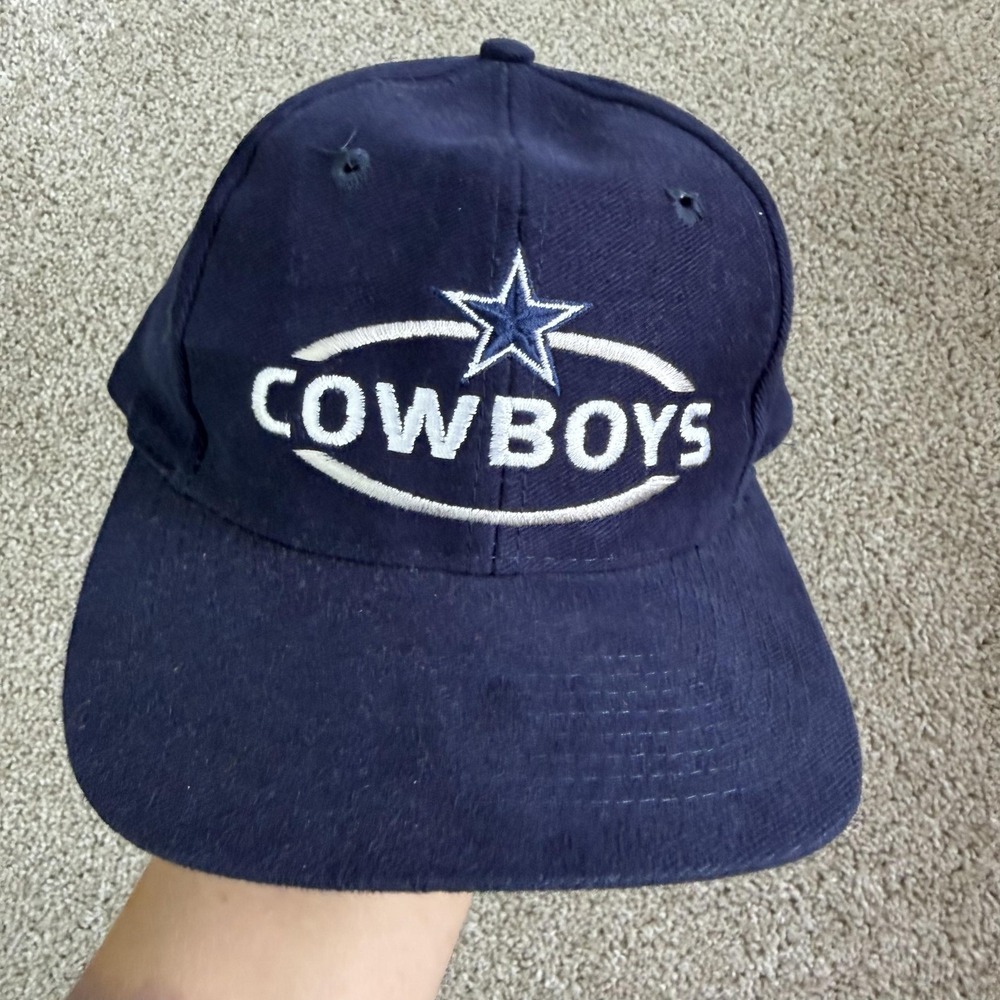 Vintage Dallas Cowboys Hat Cap Mens One Size NFL Football Logo 7 Strap Back